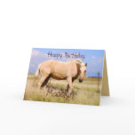 Madelyn Happy Birthday Palomino Horse Card cards