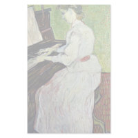 Mademoiselle Gachet At The Piano, By Vincent stationery