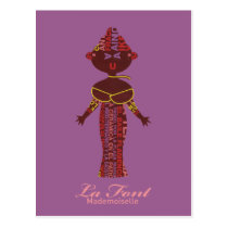 Mademoiselle La Font postcards