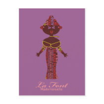 Mademoiselle La Font postcards by papelustro Mademoiselle La Font postcards