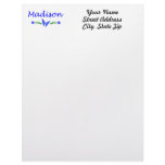 Madison (Blue Butterfly) Letterhead
