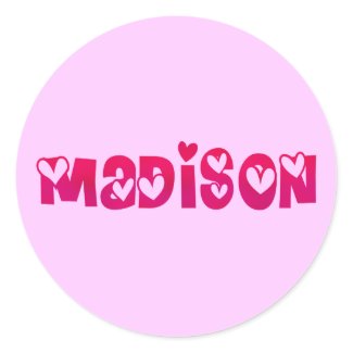 Madison in Hearts sticker