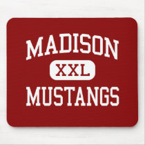 Madison - Mustangs - Middle School - Miami Florida mousepads by customteamsportswear Madison - Mustangs - Middle School - Miami Florida mousepads