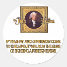 Madison on Foreign Enemies Sticker