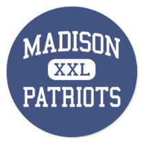 Madison Patriots Middle Marshall stickers by customteamsportswear Madison Patriots Middle Marshall stickers