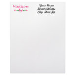Madison (Pink Butterfly) Letterhead Design
