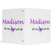 Madison (Purple Butterfly) Binder