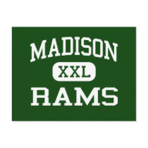 Madison - Rams - Junior - Mansfield Ohio postcards by customteamsportswear Madison - Rams - Junior - Mansfield Ohio postcards