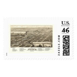 Madison, SD Panoramic Map - 1883 Postage Stamp