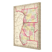 Madison, St Clair, Monroe counties Stretched Canvas Print