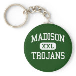 Madison - Trojans - High School - Madison Illinois Key Chains