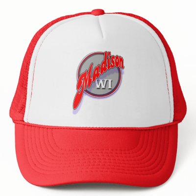Madison WI swoop cap Mesh Hat by Duncan_Reed