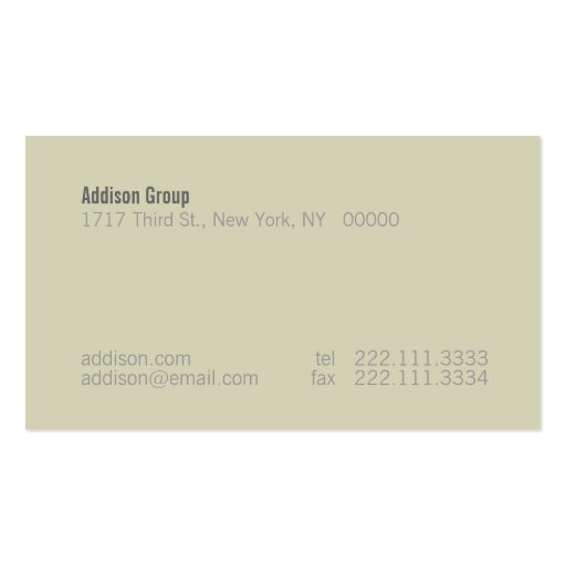 Madison XIII Business Card Templates (back side)