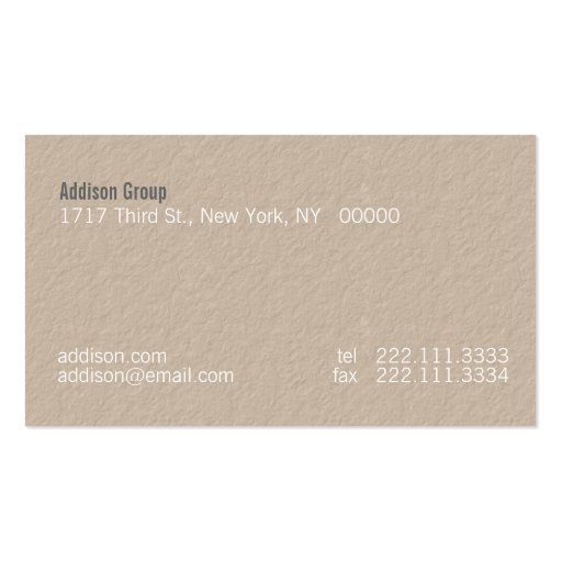 Madison XIIIC Business Card Templates (back side)