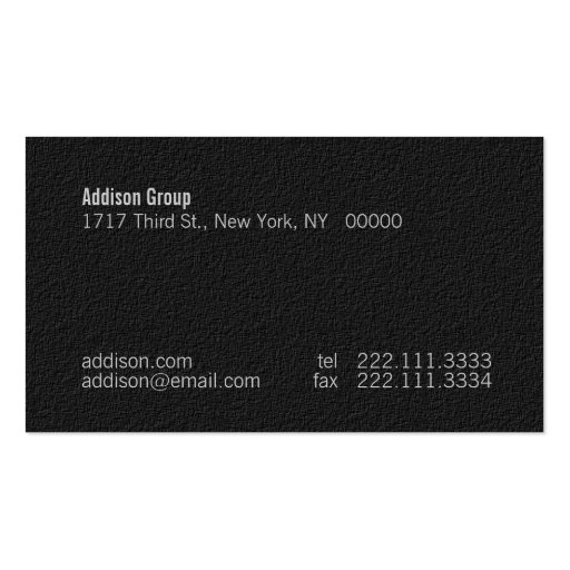 Madison XIIID Business Card (back side)