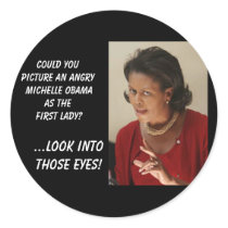 madmichellobama, Could you picture an angry Mic... stickers by jenniekurono madmichellobama, Could you picture an angry Mic... stickers