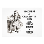 Madness & Creativity Can All Stem From A Drink Custom Announcements