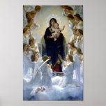 Madona Queen of Angels Bouguereau Regina Angelorum Posters