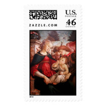 'Madonna and Child and Two Angels' Postage Stamps