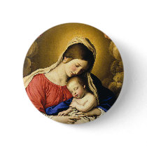 Madonna and Child buttons by Xuxario Madonna and Child buttons