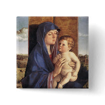 Madonna and Child button by Xuxario Madonna and Child button