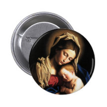 Madonna and Child Buttons