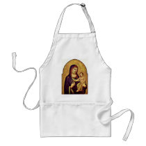 Madonna And Child By Giotto Di Bondone Aprons