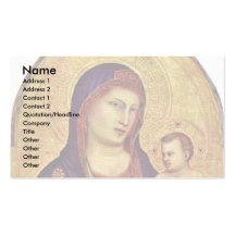 Madonna And Child By Giotto Di Bondone Business Cards