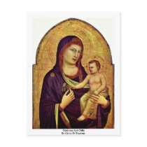 Madonna And Child By Giotto Di Bondone Post Cards