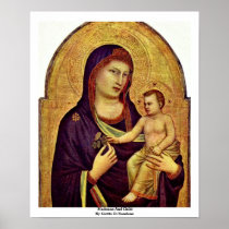 Madonna And Child By Giotto Di Bondone Poster