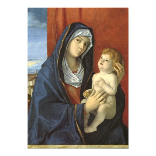 Madonna and Child by Giovanni Bellini Custom Announcements