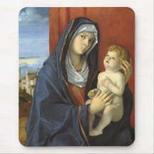 Madonna and Child by Giovanni Bellini Mousepads