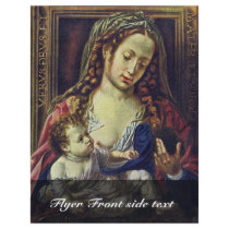 Madonna And Child By Gossaert Jan (Best Quality) Custom Flyer