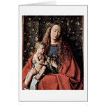 Madonna And Child By Johannes De Eyck Card