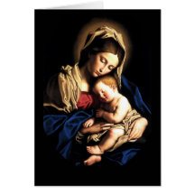 Madonna and Child Custom Card