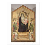 Madonna and Child Enthroned, c.1300-03 (PRE-restor Postcards