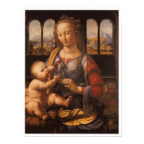 Madonna and Child, Leonardo da Vinci, 1475 Poster