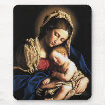Madonna and child mousepad