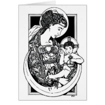 Madonna and Child Notecard cards