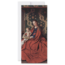 Madonna And Child Reading By Eyck Jan Van (Best Qu Rack Cards