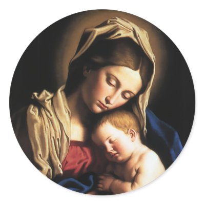 Madonna and Child stickers