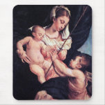 Madonna and Child with Saint John the Baptist Mousepad