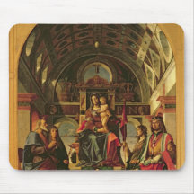 Madonna and Child with Saints, 1499 Mouse Pads