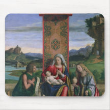 Madonna and Child with St. John the Baptist and Ma Mouse Pads