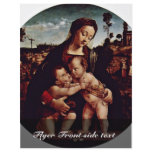 Madonna And St. John The Baptist Tondo By Piero Di flyers