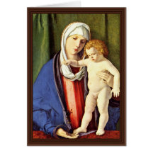 Madonna By Bellini Giovanni Cards