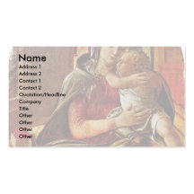 Madonna By Lippi Filippino Business Card Template