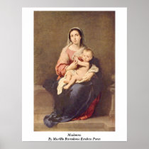Madonna By Murillo Bartolome Esteban Perez Posters
