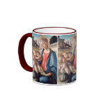 Madonna & Child, Two Angels, Botticelli Coffee Mug