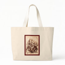 Madonna & Christ Child holding a Cat bags